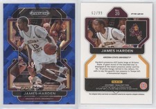 2022-23 Panini Prizm Draft Picks Blue Ice Prizm /99 James Harden #20
