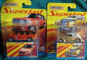 Matchbox Superfast 2018 Range Rover Vogue SE and 1936 Ford Sedan Custom - Picture 1 of 1