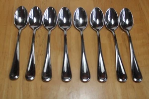 8 Mikasa 18/10 Stainless Silky Spoons flatware (26) - Picture 1 of 5