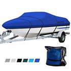 Solution Dyed Waterproof Trailerable Runabout Boat Cover Fit Vhull Trihull Fishi