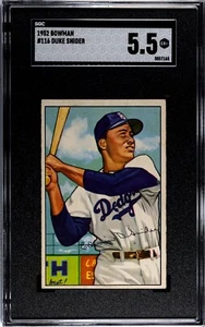 SGC 5.5 - 1952 Bowman #116 Duke Snider Brooklyn Dodgers HOF - Bild 1 von 3