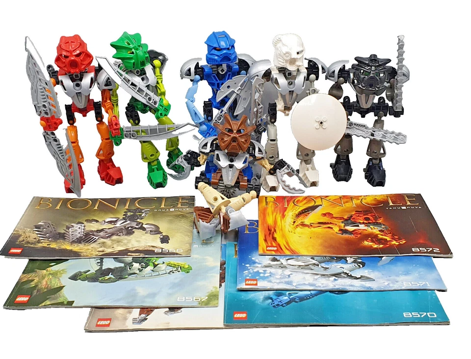 ✔️LEGO Bionicle Toa Nuva Set 8566 8567 8568 8570 8571 8572 + Bauanleitung✔️ - Bild 1 von 4