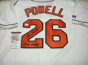 BOOG POWELL BALTIMORE ORIOLES JSA/COA SIGNED OFFICIAL LICENSED RUSSELL JERSEY - Picture 1 of 2