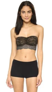 Bralette donna nuova con etichetta intimamente FREE PEOPLE Sunn Days in pizzo nero M - Foto 1 di 5