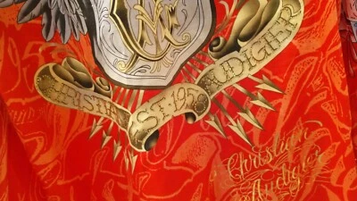 CAMISA DE VESTIR CHRISTIAN AUDIGIER TRUE LOVE MANGA LARGA PEDRERÍA RARA Foto 1 de 4