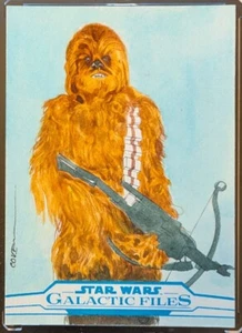 Topps Star Wars Galactic Files Sketch Chewbacca by Coven 1/1 - Picture 1 of 2
