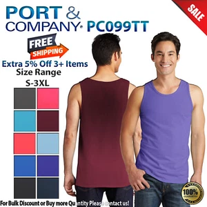 Port & Company Mens Sleeveless Beach Wash Garment Dyed Stylish Tank PC099TT - Picture 1 of 10