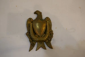 Vintage Heavy Solid Brass EAGLE Federal Style Door Knocker  5"H N0 Hardware - Picture 1 of 4