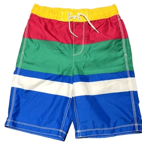 Gap Kids SwimTrunks Board Shorts Striped Blue Red Green Yellow XXL 14-16 TEEN - Picture 1 of 5