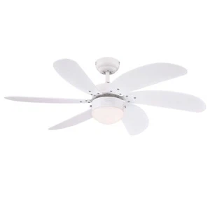 105cm 42" indoor ceiling fan with single light Westinghouse Turbo Swirl White - Picture 1 of 2