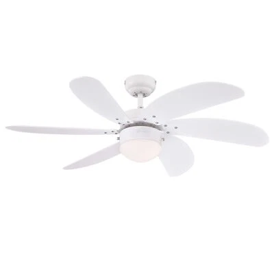 105cm 42" indoor ceiling fan with single light Westinghouse Turbo Swirl White - Image 1 of 2