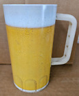 Tasse à bière en métal vintage Cheinco poubelle grande poubelle 16" POP ART