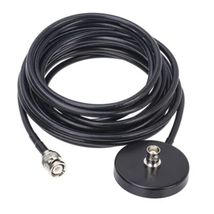 BNC Mount Magnetic Base & RG58 5M/16.4ft Coaxial Cable For CB Radio - Zdjęcie 1 z 5