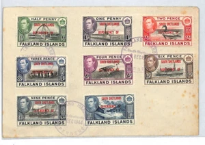 FALKLANDINSELN ABHÄNGIGKEITEN Brief SÜDSHETLANDS 1944 {samwells}XJ14 - Bild 1 von 12