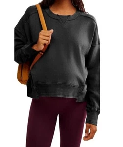 NWT Free People X Hatch Intercept Maternity Pullover Medium Soft Cozy Black - Picture 1 of 12