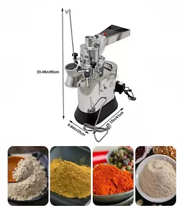 110V Water Cooled Grain Maize Soybean Chickpea Mill Grinder Pulverizer - Picture 1 of 24