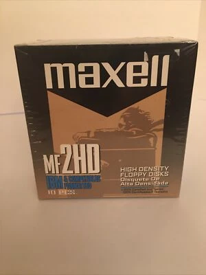 Disquete de alta densidad MAXELL MF2HD 3,5"/10 PIEZAS. Compatible con IBM Nuevo Precintado Foto 1 de 4