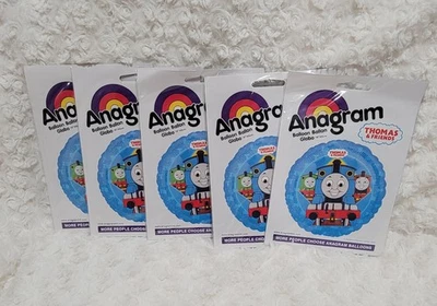 Juego de 5 globos Thomas The Train Mylar 18" Foto 1 de 3