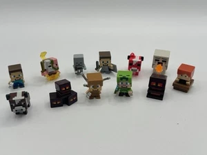 Mojang Minecraft Minifigures Assorted Lot of 12 Ghast Cow Zombie Skeleton - Picture 1 of 4