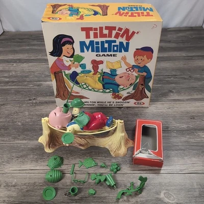 Vintage 1968 Ideal Tiltin’ Milton Game - 100% Complete With Original Box - Image 1 of 4