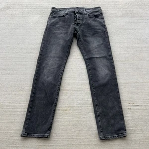 G-Star Raw Jeans Mens 32x32(31.5) Black 3301 Slim Denim Baggy Hip Hop Preppy - Picture 1 of 8