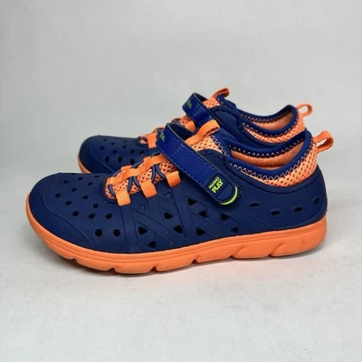 Stride Rite Made 2 Play Phibian Sneaker Sandal Water Shoes Blue Orange Size 13 - Image 1 of 4