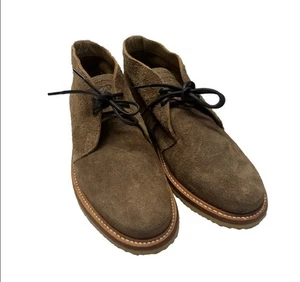 Rhodes Footwear Leather Huckberry Tyler Wedge Brown Chukka Boots Sz 9 - Picture 1 of 13