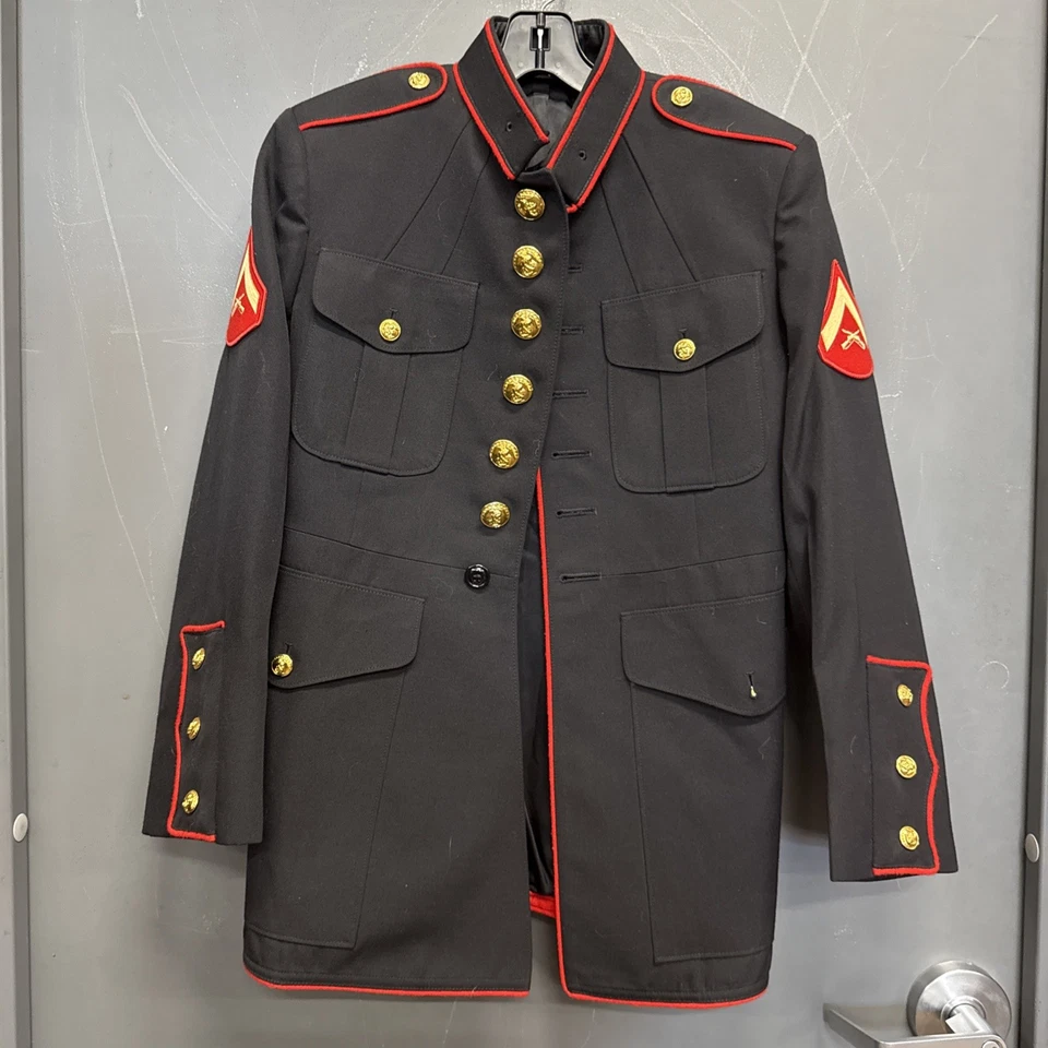 US Marines USMC Vestido Alistado Azul Hombre Chaqueta Abrigo Talla 39/XS 8405-01-512-3117 Foto 1 de 4