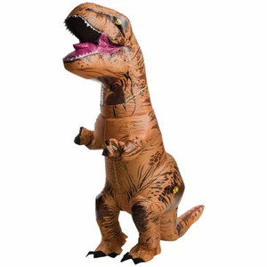 T-Rex aufblasbarer Dinosaurier Jurassic World Unisex Teenager Jungen Kostüm Einheitsgröße - Bild 1 von 4
