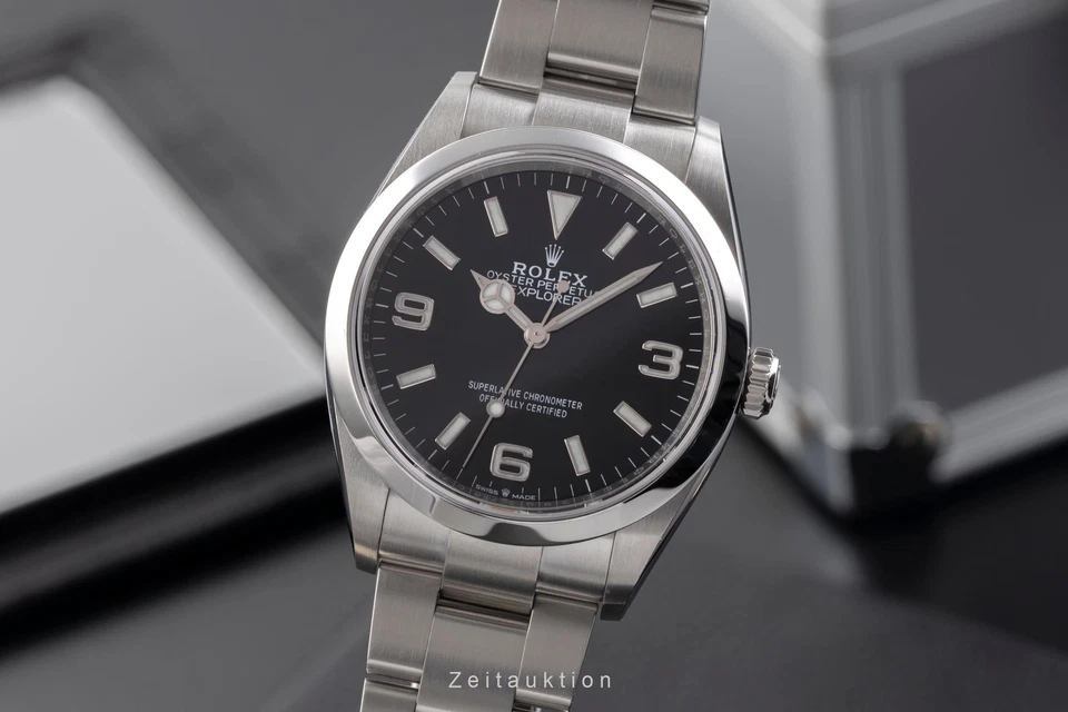Rolex Explorer Oyster Edelstahl Automatik Herrenuhr Ref. 124270 B&P 2022 - Bild 1 von 4