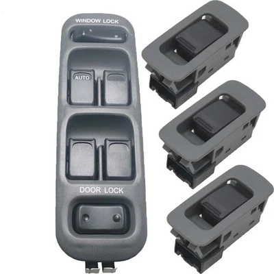 Interruptor de ventana eléctrica pasajero 4 piezas para Suzuki Grand Vitara XL-7 1999-2006 Foto 1 de 4