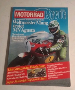 Motorrad Revue Magazine. Weltmeister Mang Testet MV Agusta. 1982-1983. - Bild 1 von 9