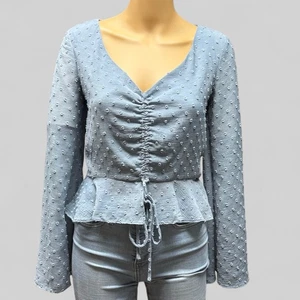 Lucy Paris Damen grau Kordelzug vorne Crop Top Zs/S - Bild 1 von 7