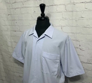 Lululemon Shirt Men's XL Blue Airing Easy Short Sleeve Woven Air Perforated Camp - Picture 1 of 7
