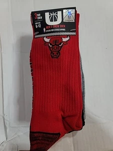The Chicago Bulls Socken, 3 Paar | Größe 6-12 Herren Crew | Offizielle NBA Kleidung - Bild 1 von 2