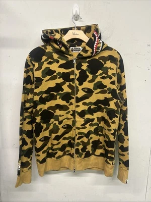 Sudadera con Capucha A Bathing Ape Verde Camuflada Cremallera Completa Talla XL Foto 1 de 4