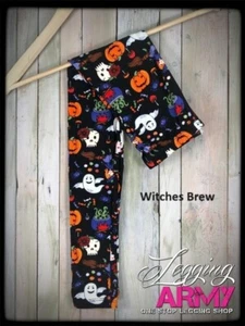 Witches Brew - Kids Legging Army Leggings- S/M Fit Ages 4-7 - Picture 1 of 1