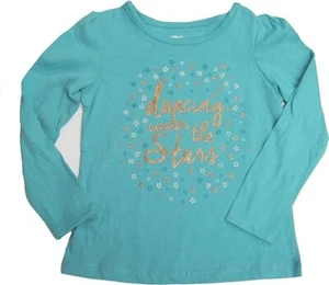 Ideology Little Girls' Dancing Under the Stars Gold Glittered T-Shirt 5 - Picture 1 of 3