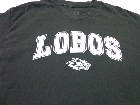 New Mexico Lobos Black  T-Shirt, size Adult  Large Cover