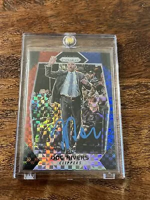Doc Rivers IP Signed Prizm Card Psa Dna Coa Autographed Clippers 76ers - Image 1 of 4