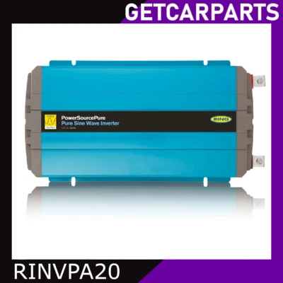 Ring 2000W Watt Pure Sine Wave Inverter 12H 12V DC PowerSourcePure - RINVPA20 - Image 1 of 4