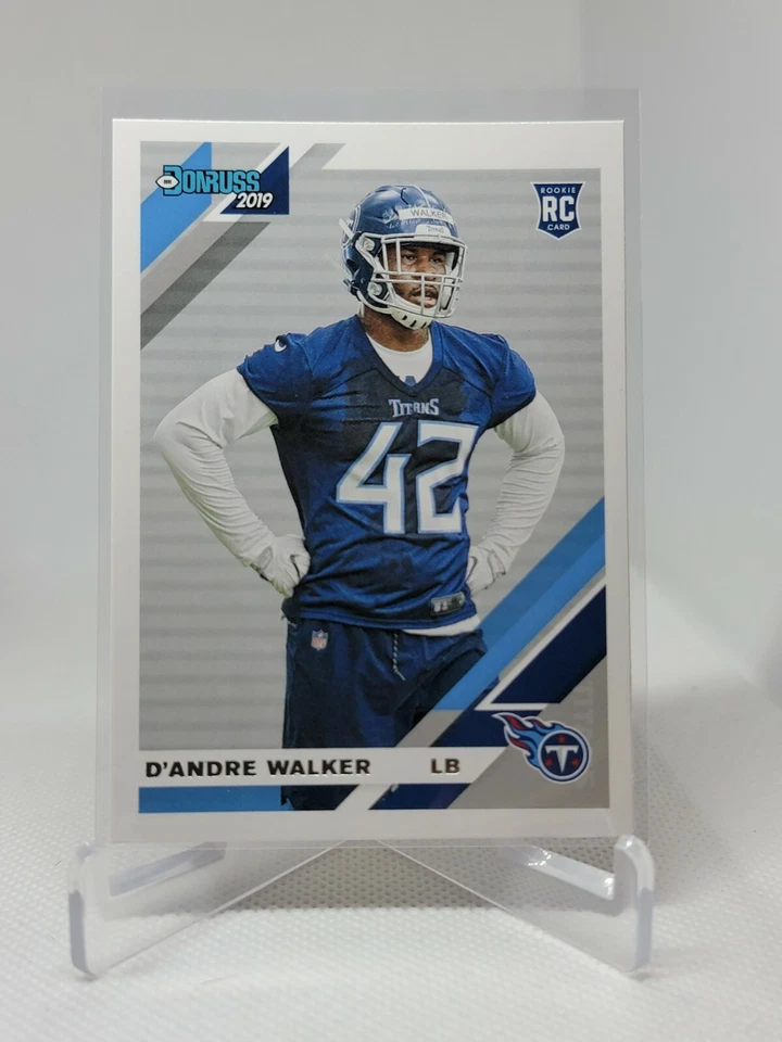 2019 Donruss D'Andre Walker Rookie Tennessee Titans #291 B4B - Image 1 of 1