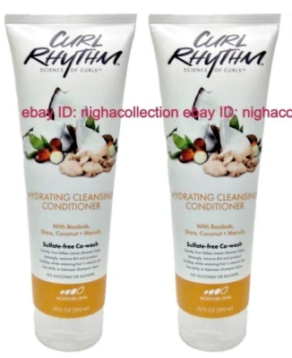 ( Lot 2 ) Curl Rhythm Hydrating Cleansing Conditioner w/ Baobab, Marula 10 oz Ea - Image 1 of 4