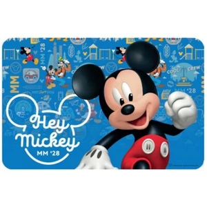 tovaglietta americana colazione bambino Mickey mouse topolino asilo scuola blu - Imagen 1 de 1