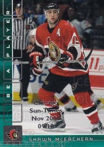 2001-02 BAP Memorabilia Chicago Sun Times Emerald #81 Shawn McEachern