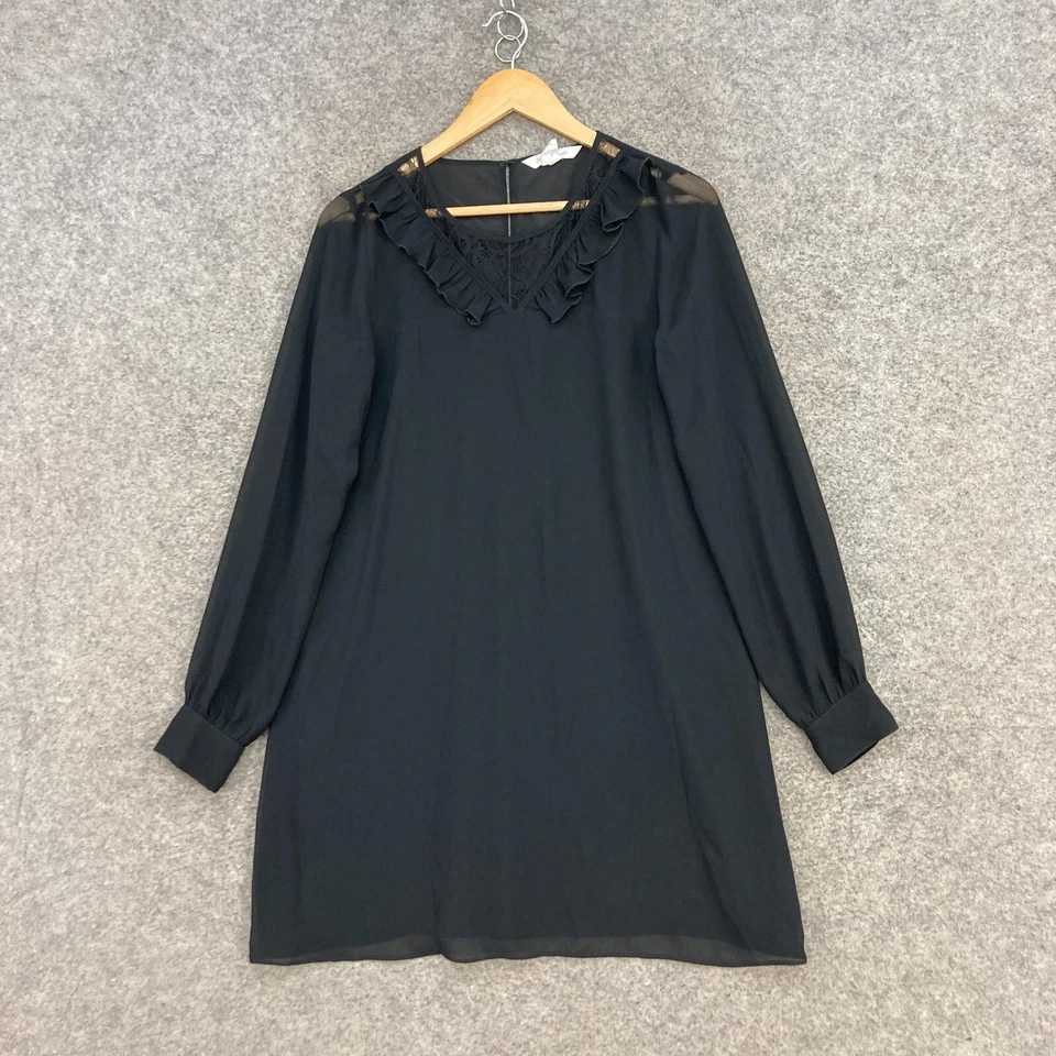 Vestido para mujer BCBGeneration talla S pequeño forrado negro manga larga 43525 Foto 1 de 4