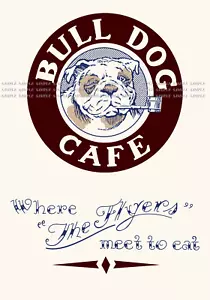 Disney The Rocketeer 11" x 15.75" Bulldog Cafe Menu Poster - Picture 1 of 6