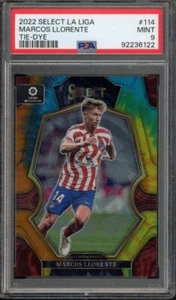 2022-23 Panini Select MARCOS LLORENTE #114 Tie-Dye Prizm/36 Atlético SSP PSA 9 - Imagen 1 de 2
