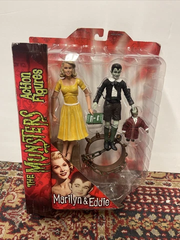 THE MUNSTERS MARILYN & EDDIE Action Figures Diamond Select Toys 2012 (UNOPENED) Cover