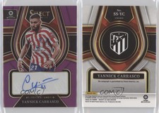 2022-23 Panini Select La Liga Signatures Purple Prizm /5 Yannick Carrasco Auto